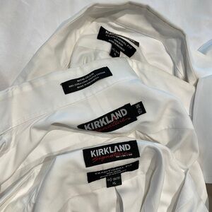 MENS WORK SHIRTS WHITE - ALL FIVE 17.5 Neck